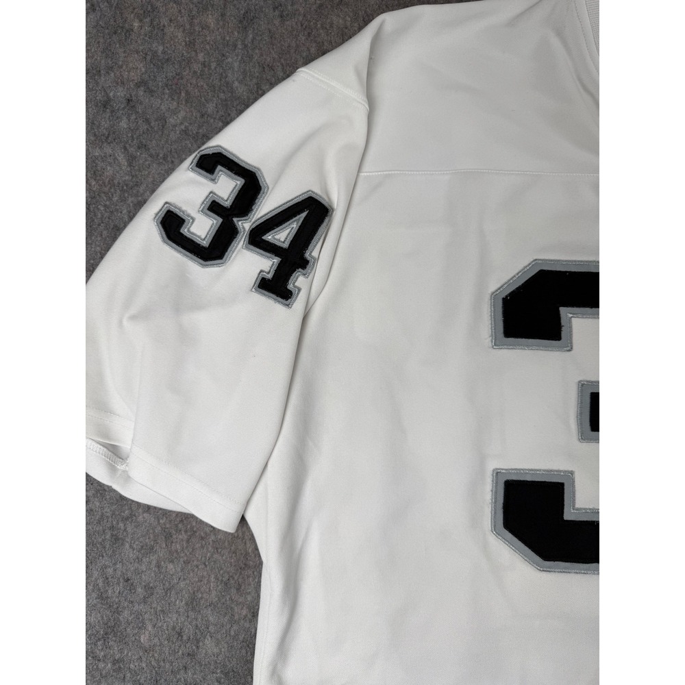 Authentic Football Jersey Mens 54 White Polyester 1987 Bo Jackson 34 Throwback - Picture 3 of 11